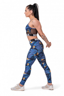 Женские леггинсы для спорта Nebbia Mid-Waist Ocean Power