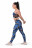 Женские леггинсы для спорта Nebbia Mid-Waist Ocean Power