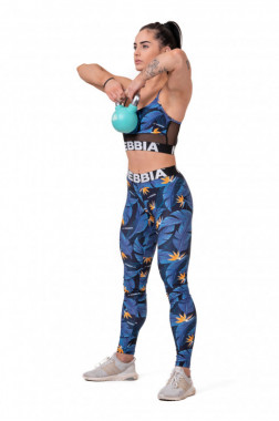 Женские леггинсы для спорта Nebbia Mid-Waist Ocean Power