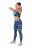 Женские леггинсы для спорта Nebbia Mid-Waist Ocean Power