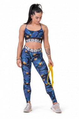 Женские леггинсы для спорта Nebbia Mid-Waist Ocean Power