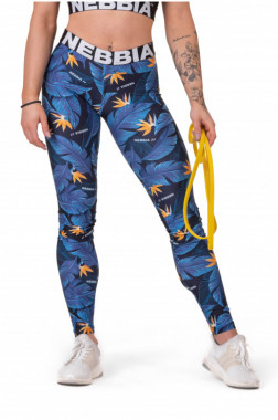 Женские леггинсы для спорта Nebbia Mid-Waist Ocean Power