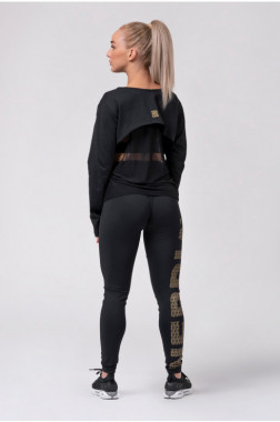 Спортивные женские леггинсы для бега Nebbia Gold Print
