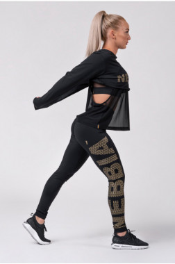Спортивные женские леггинсы для бега Nebbia Gold Print