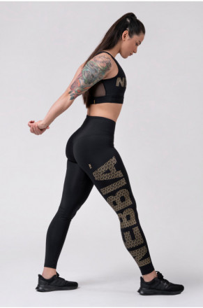 Спортивные женские леггинсы для бега Nebbia Gold Print