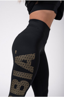 Спортивные женские леггинсы для бега Nebbia Gold Print