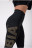 Спортивные женские леггинсы для бега Nebbia Gold Print