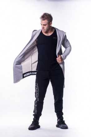 Спортивная мужская удлиненная кофта Nebbia Aw Long Coat