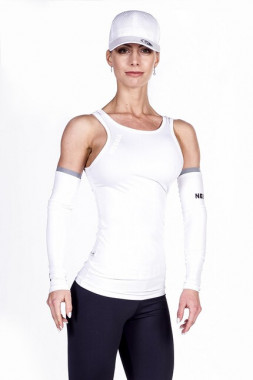 Спортивная майка для бодибилдинга Nebbia Cut-Out Fitness Top White