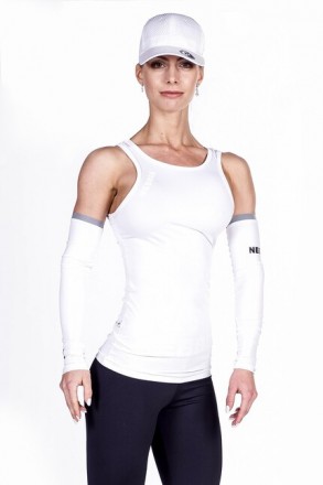 Спортивная майка для бодибилдинга Nebbia Cut-Out Fitness Top White