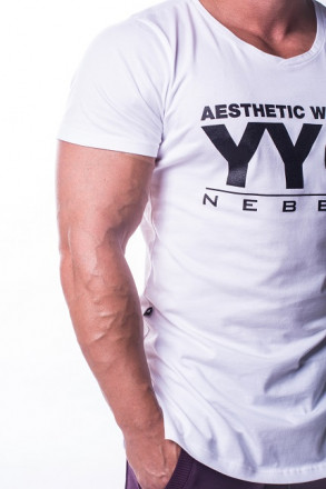 Спортивная мужская футболка для силовых тренировок Nebbia Athletic Logo