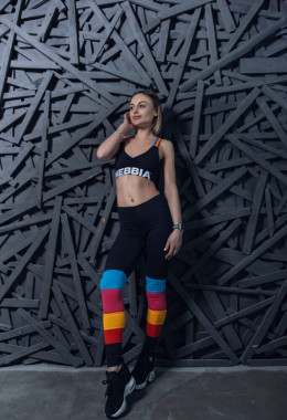 Спортивный базовый топ Nebbia Rainbow Mini Top