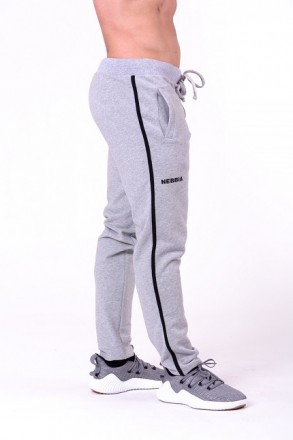 Спортивные мужские штаны высокого качества Nebbia Side Stripe Retro Joggers