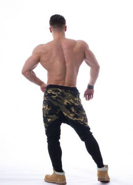 Спортивные штаны мужские компрессионные Nebbia Camo Aw