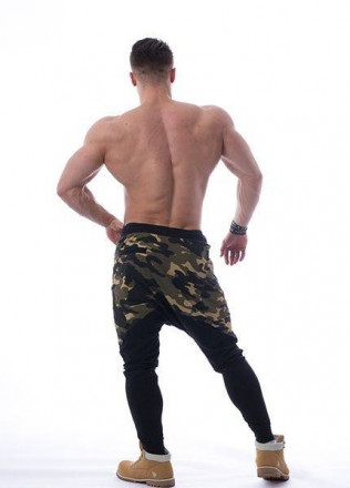 Спортивные штаны мужские компрессионные Nebbia Camo Aw
