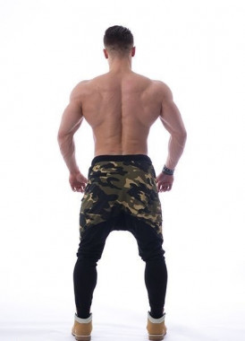 Спортивные штаны мужские компрессионные Nebbia Camo Aw