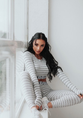 Спортивный топ для домашних тренировок Nebbia Boho Style 3d Pattern Crop Top