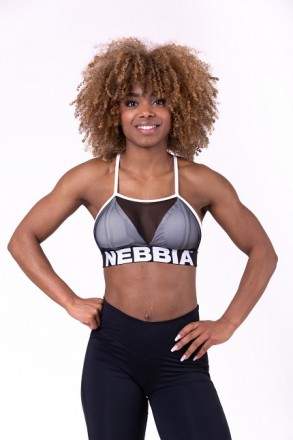 Спортивный тренировочный топ Nebbia Triangle Mesh Mini Top