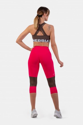 Спортивные компрессионные лосины Nebbia High-Waist ¾ Length Sporty 