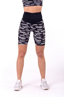 Спортивные женские велосипедки с надписями Nebbia X Seaqual ™ ️Biker Shorts