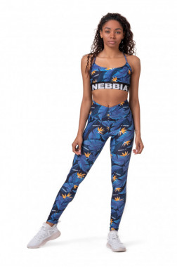 Яркие спортивные леггинсы Nebbia Ocean Power High-Waist Tight