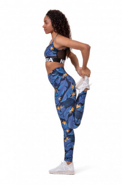 Яркие спортивные леггинсы Nebbia Ocean Power High-Waist Tight