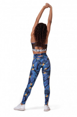 Яркие спортивные леггинсы Nebbia Ocean Power High-Waist Tight