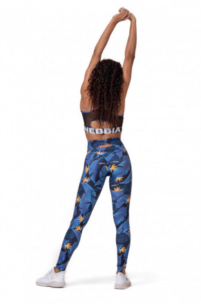 Яркие спортивные леггинсы Nebbia Ocean Power High-Waist Tight