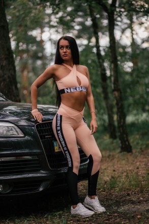 Спортивные леггинсы тренировочные Nebbia High Waist Mesh