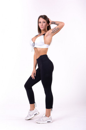 Укороченные женские леггинсы Nebbia Lace-up 7/8